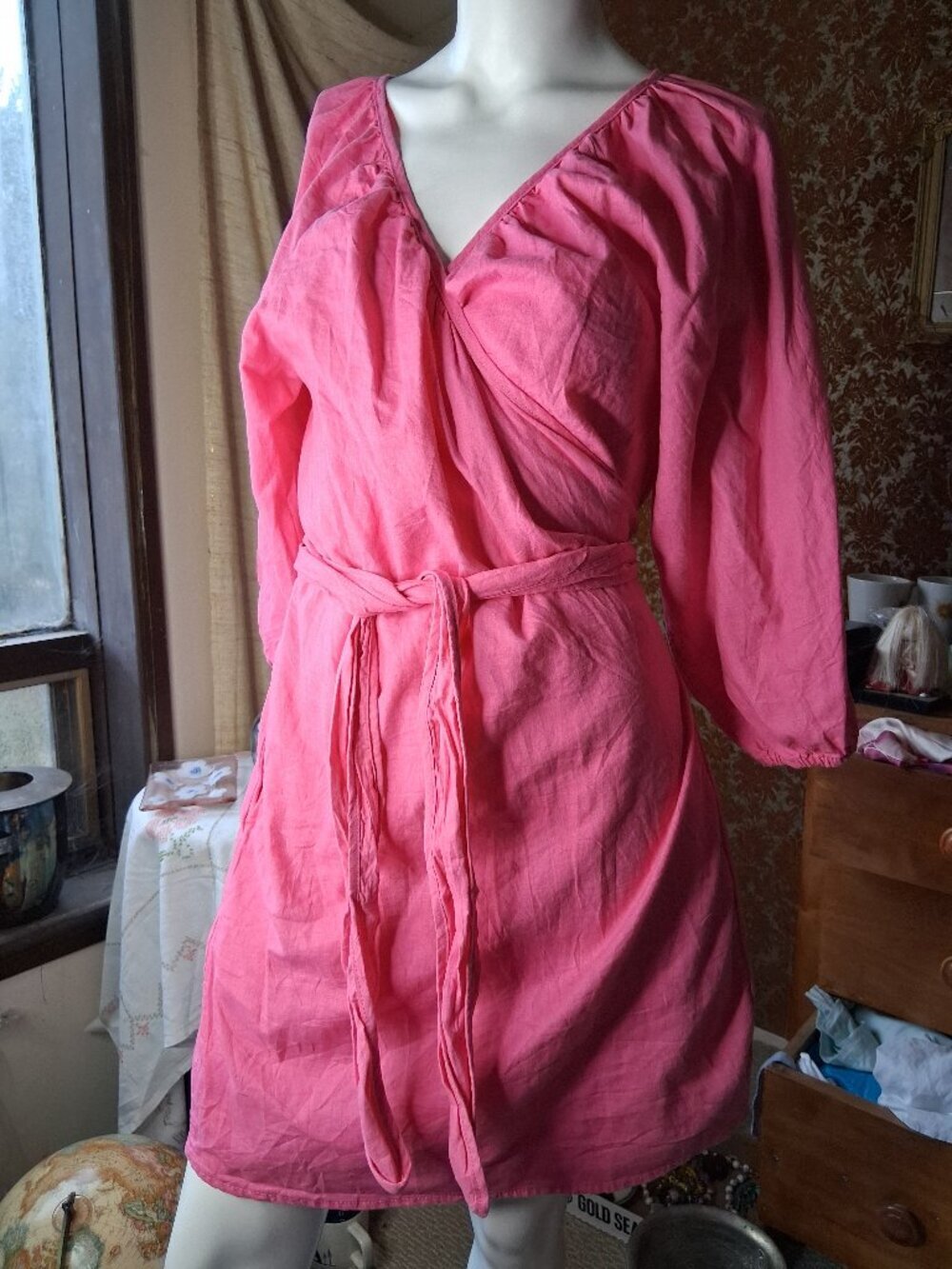 Joe Fresh cotton wrap summer dress M